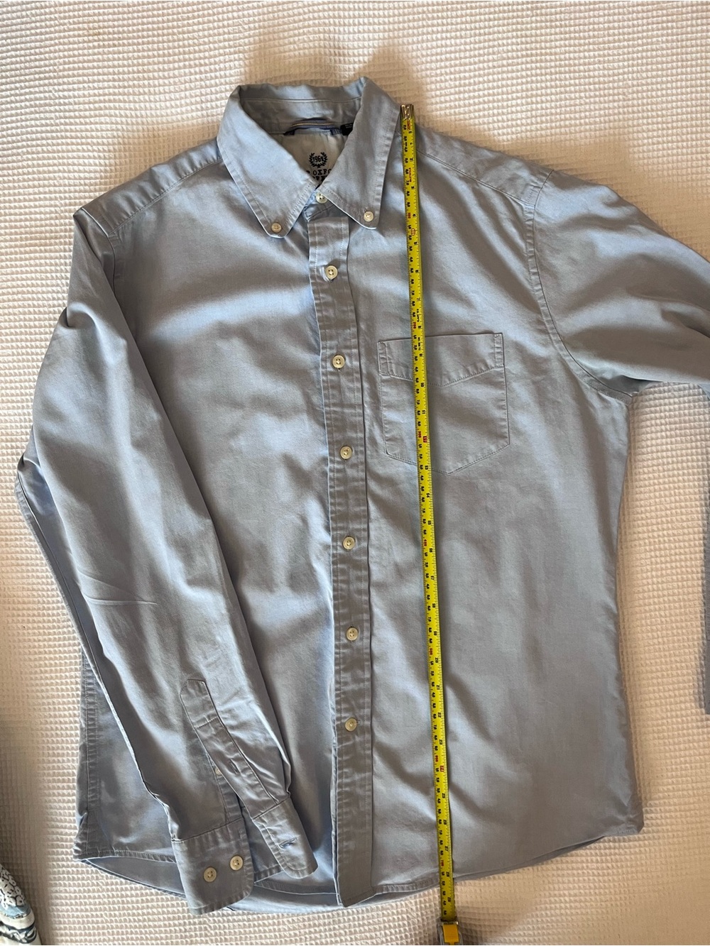 Classic Gap Light Blue Men's Vintage Oxford Button-Down Shirt